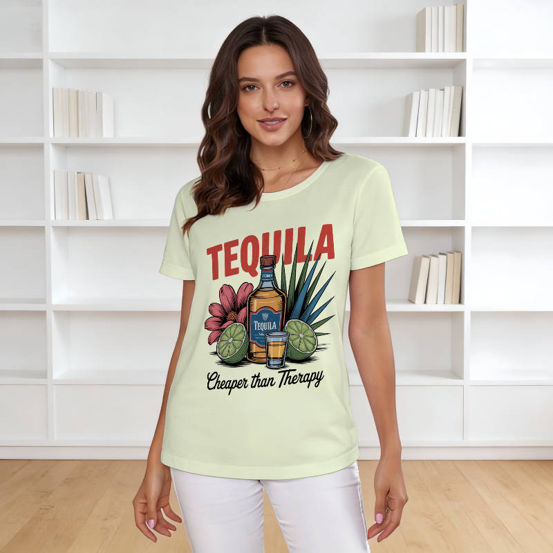 Funny Tequila Quote Women's T-Shirt for Cocktail Lovers Gift