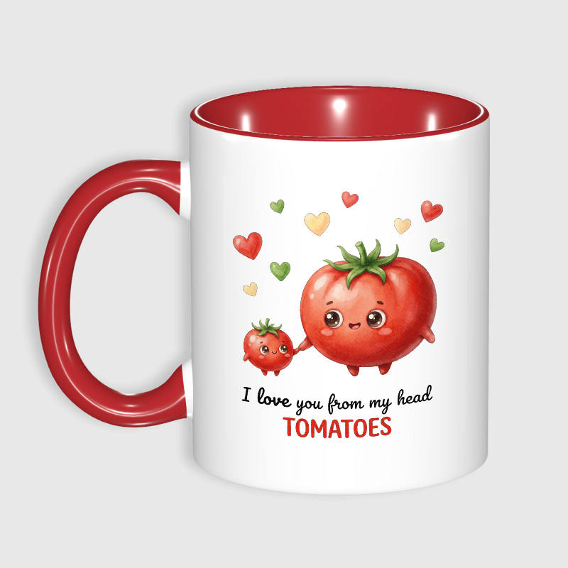 Cute Tomato Pun 11oz Red Mug for Mom Valentine's Gift