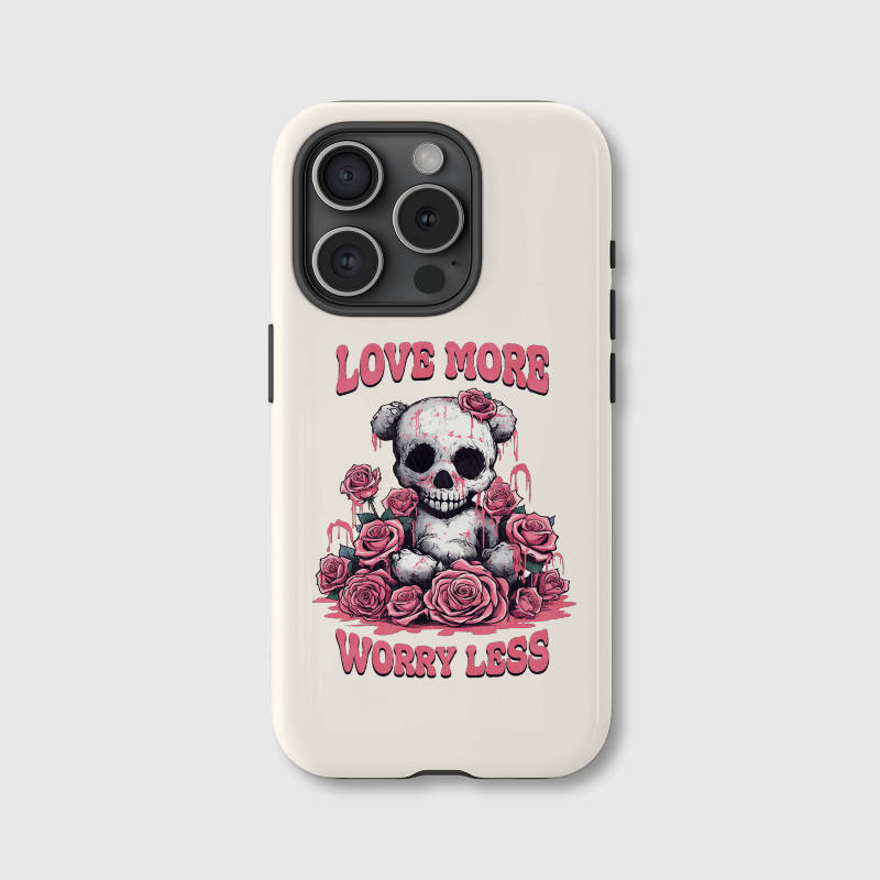 Gothic Skull Rose Phone Case for Her Valentine's Gift