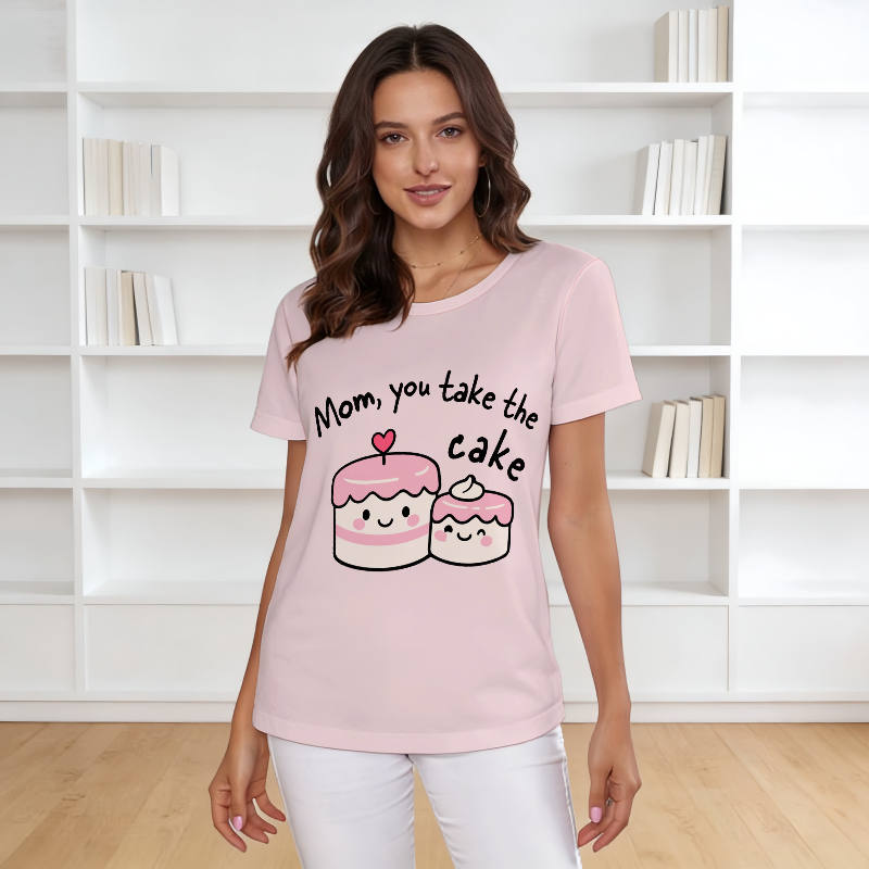 Cute Cake Pun Short Sleeve Tee for Mom Mother's Day Gift