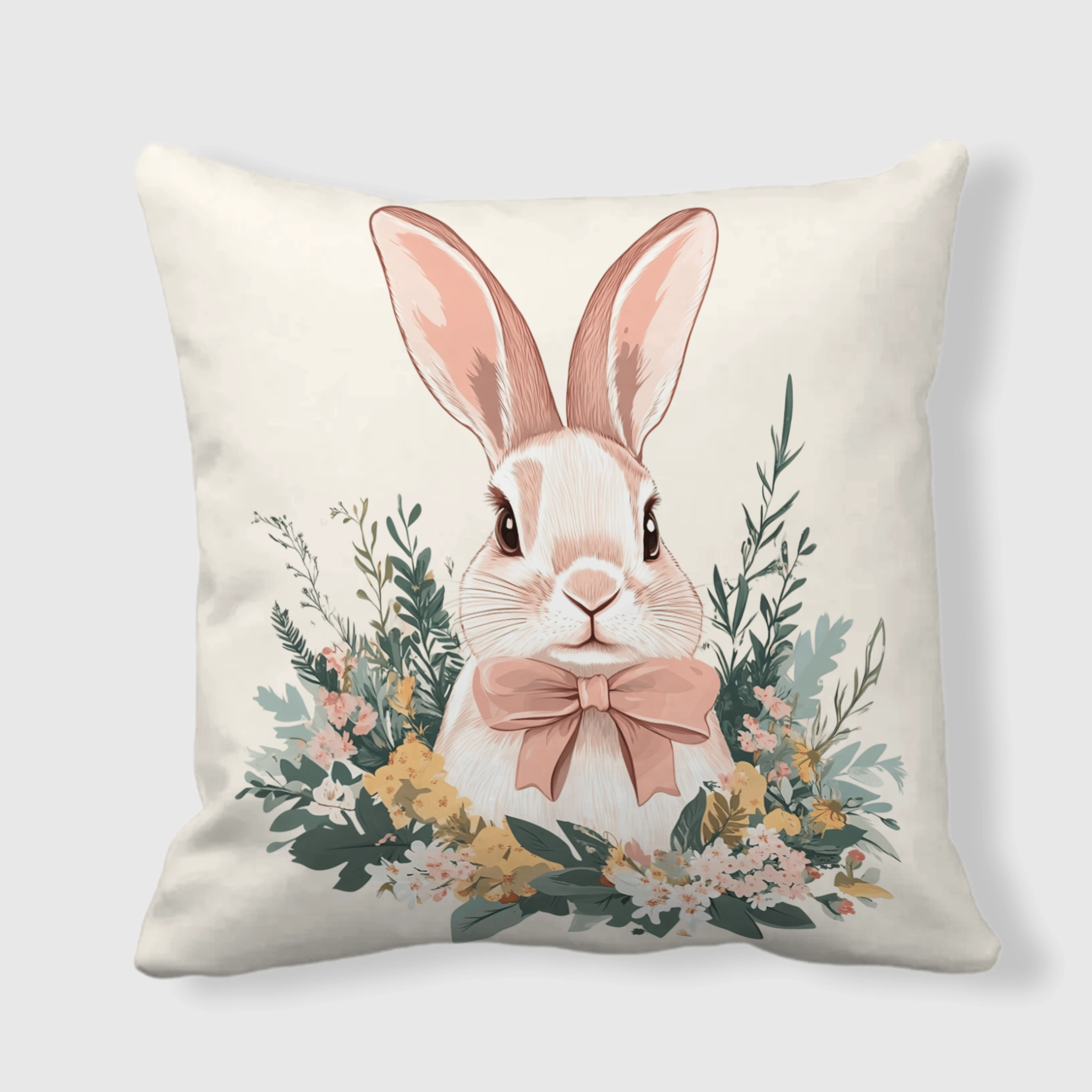 Luxury Solid White Double-Sided Decorative Throw Pillow Multiple Sizes