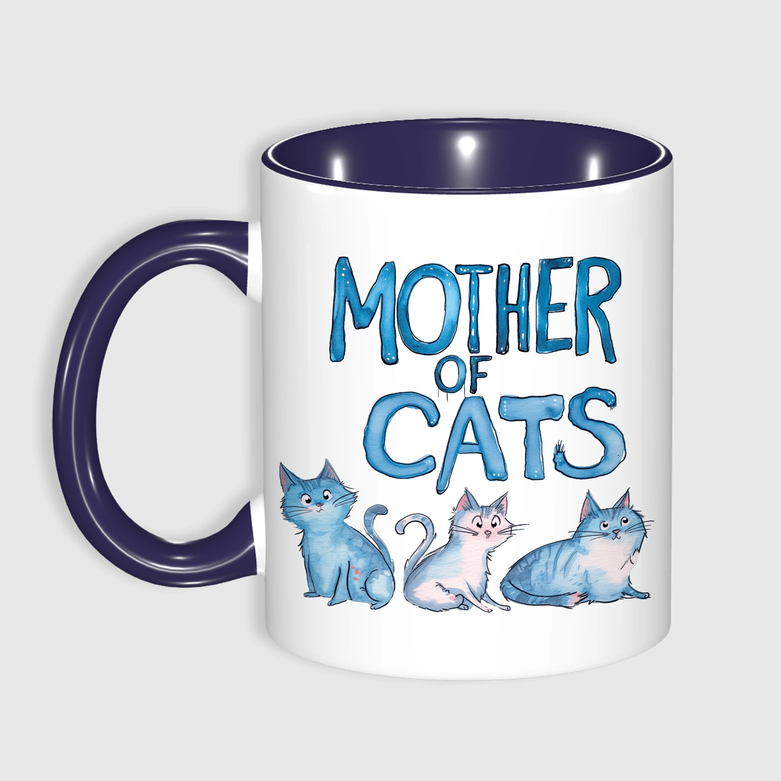 Funny Mother of Cats Ceramic Mug for Cat Moms Mother's Day Gift