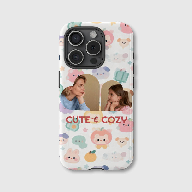 Published product example from Cute Pastel Animal Pattern Phone Case