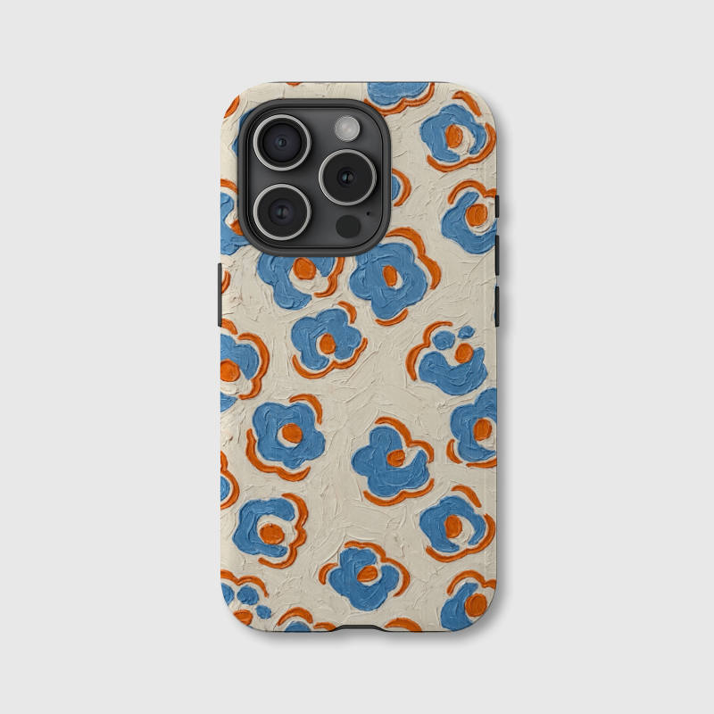 Personalized Oil Paint Floral MagSafe Phone Case - Custom Gift for iPhone 15/16/17 Series