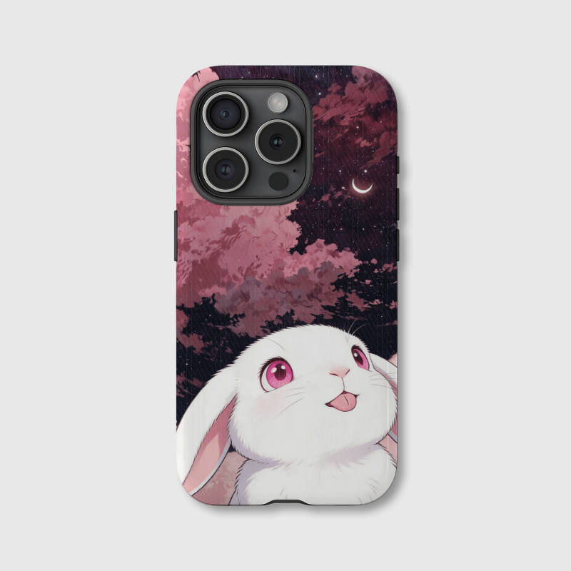 Anime Bunny Moon Magnetic Phone Case for Bunny Lovers Birthday Gift