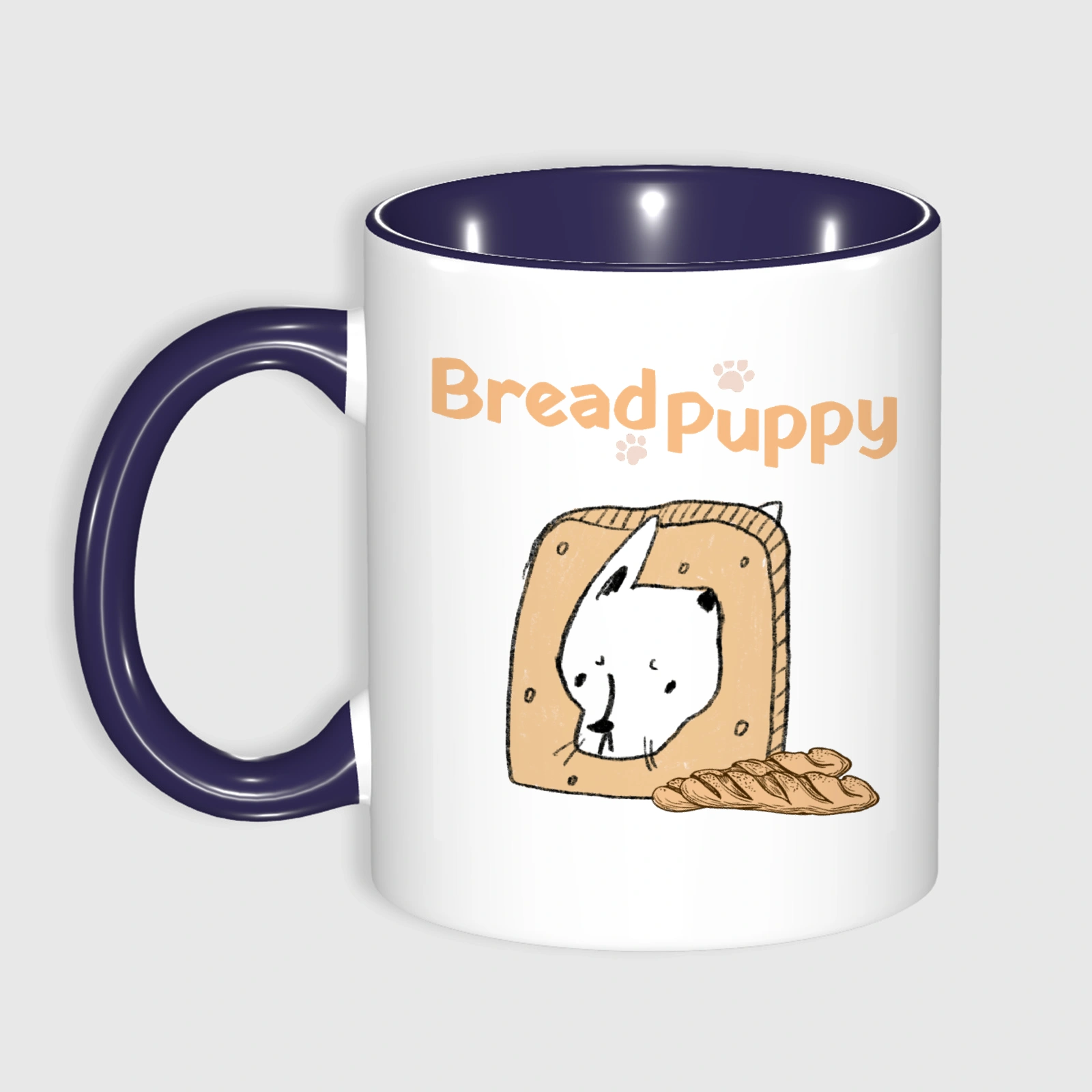 Published product example from Bread Puppy Cute Dog Illustration