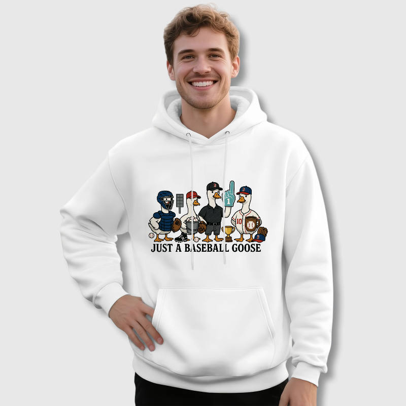 Funny Baseball Goose Hoodie for Baseball Fans Gift