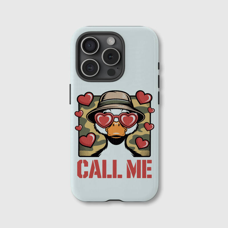 Funny Heart Duck Magnetic Phone Case for Her Valentine's Gift