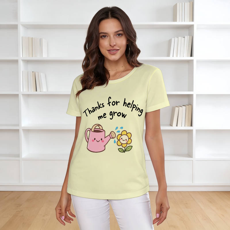 Cute Thanks For Helping Me Grow T-Shirt for Teacher Appreciation Gift