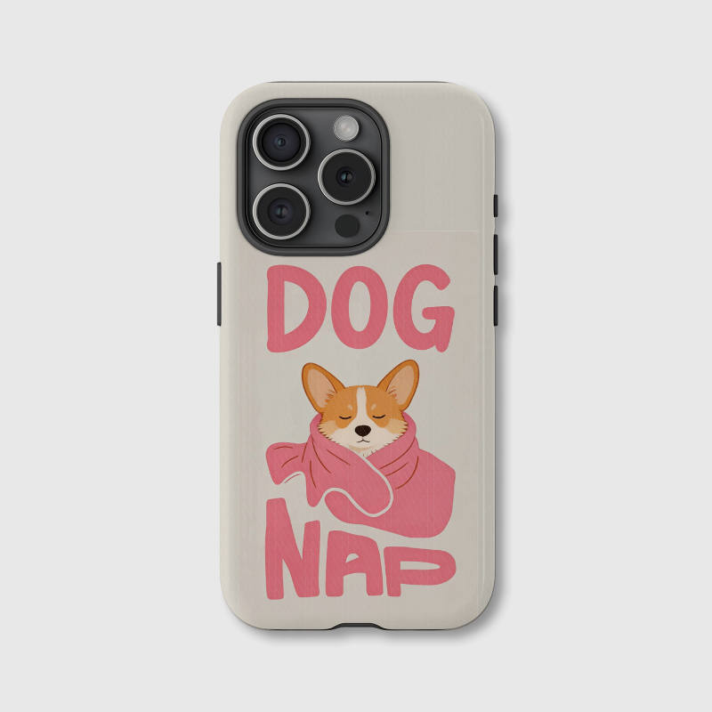 Sleepy Corgi Dog Nap Magnetic Phone Case for Dog Lovers Gift