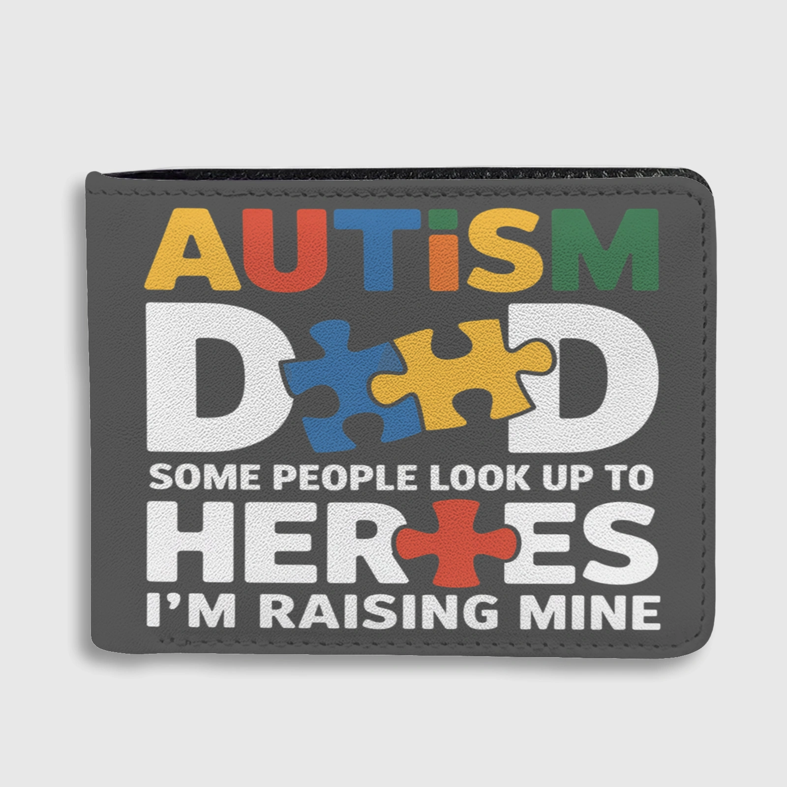 Autism Dad Quote Bifold Wallet for Father's Day Gift