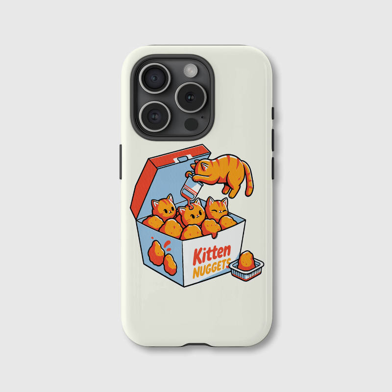 Cute Kitten Nuggets Magnetic Phone Case for Cat Lovers Birthday Holiday Gifts