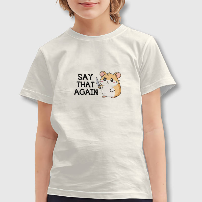 Funny Hamster Quote Kids T-Shirt for Pet Lovers Casual Wear