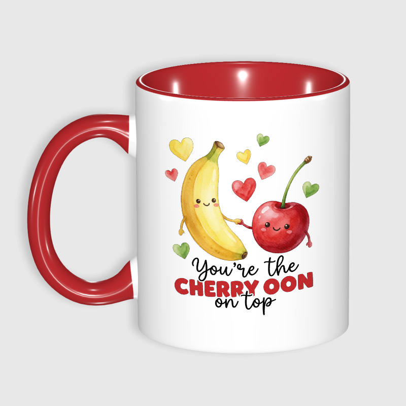 Cute Fruit Couple Mug for Partner Valentine's Day Gift