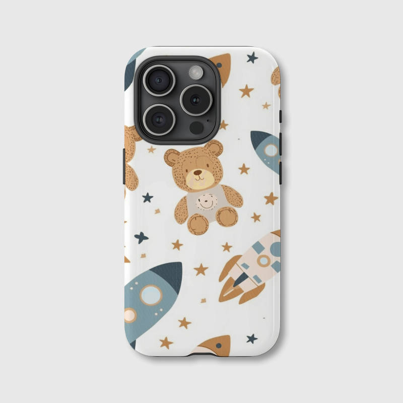 Cute Teddy Rocket Magnetic iPhone Case Perfect for Gifting Birthday Baby Shower Occasions