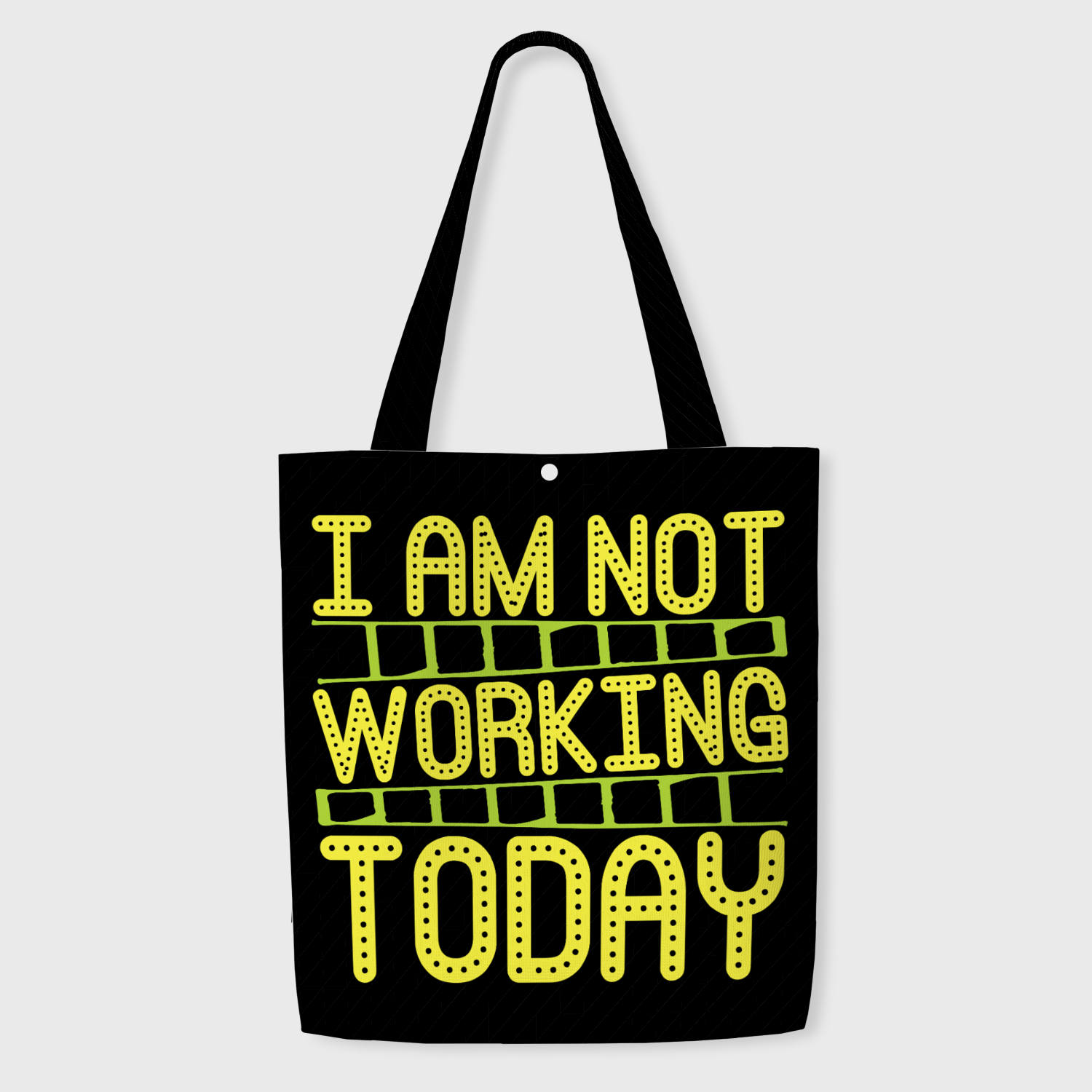 Funny Work Quote Polyester Tote Bag for Coworkers Daily Gifting