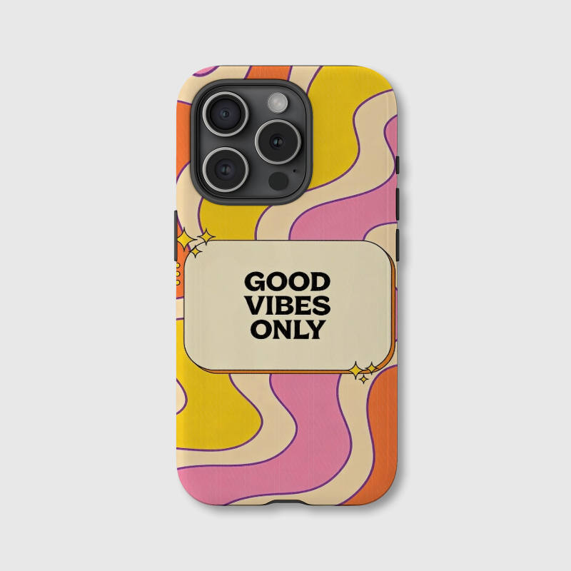 Retro Good Vibes Only Magnetic iPhone Case Perfect Gift for Friends & Daily Use