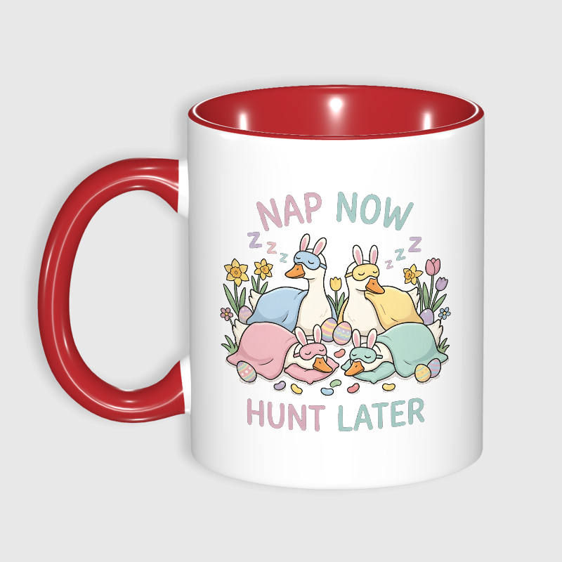 Funny Nap Quote Easter Goose Mug for Easter Gift Daily Use