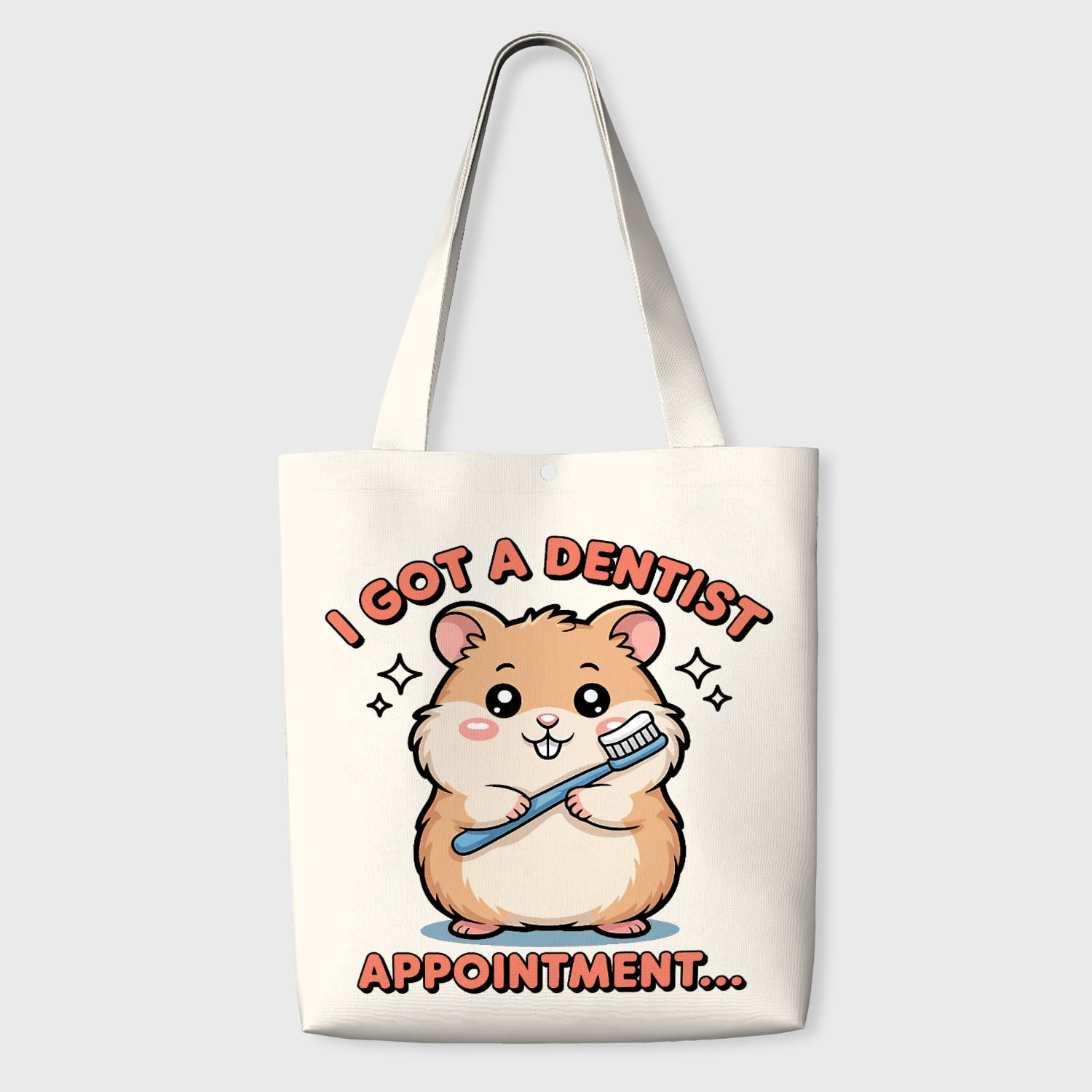Cute Hamster Dentist Tote Bag for Pet Lovers Gift
