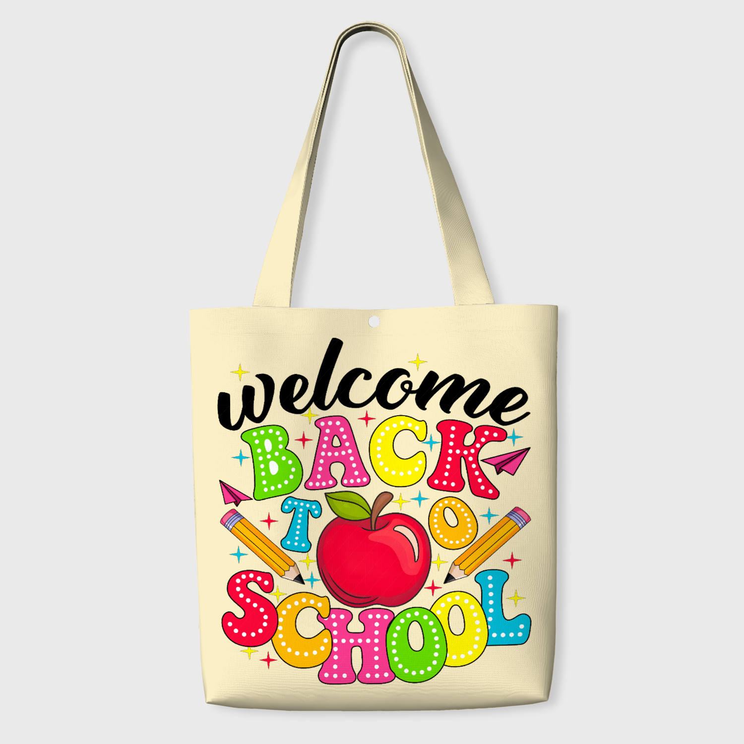 Welcome Back To School Tote Bag for Students Daily Use