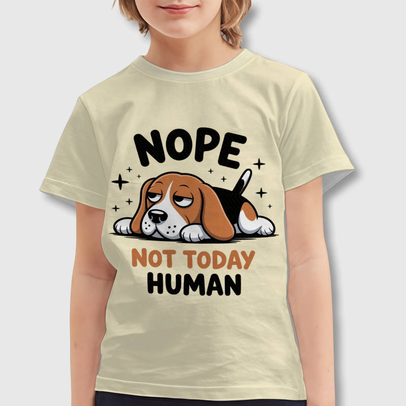 Funny Grumpy Beagle Kids T-Shirt for Pet Lovers Daily Wear