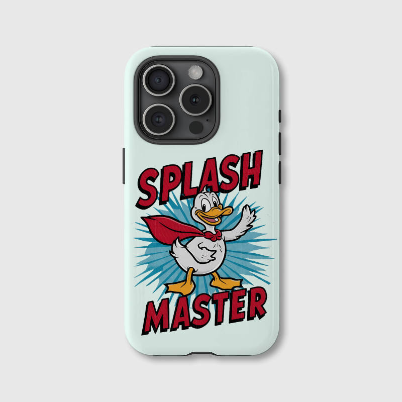 Splash Master Duck Magnetic iPhone Case | Cute Fun Gift for Cartoon Fans & Birthdays