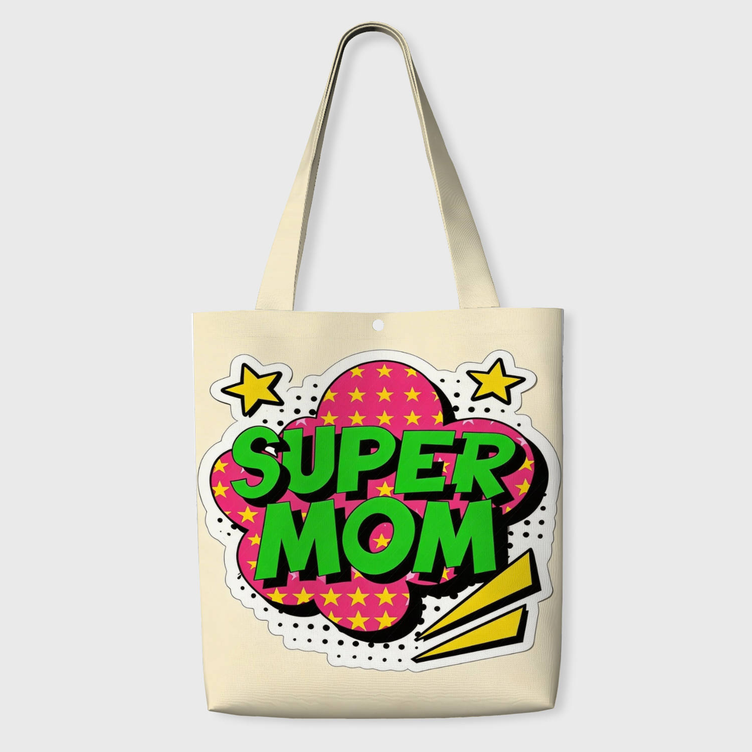 Super Mom Comic Tote Bag for Mom Mother's Day Gift