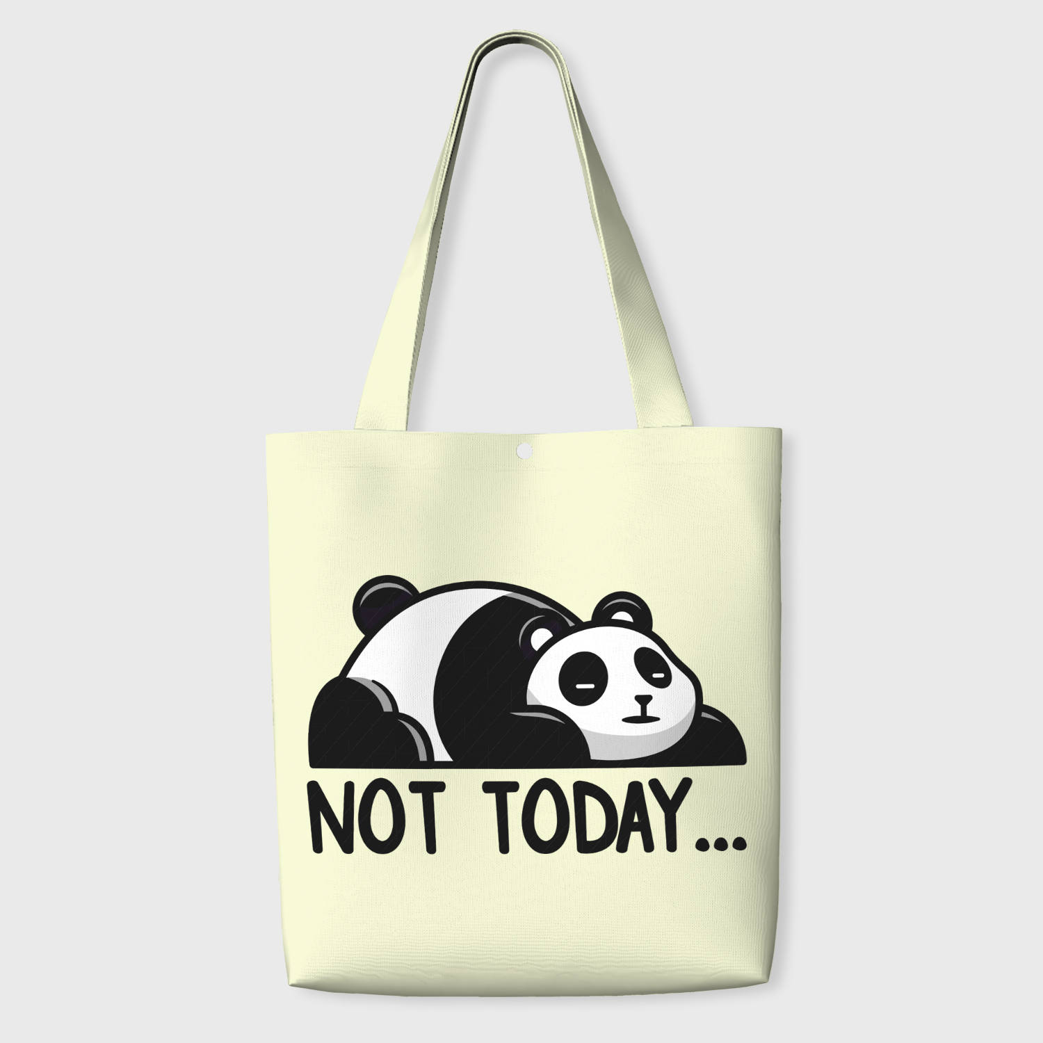 Funny Lazy Panda Tote Bag for Panda Lovers Daily Use