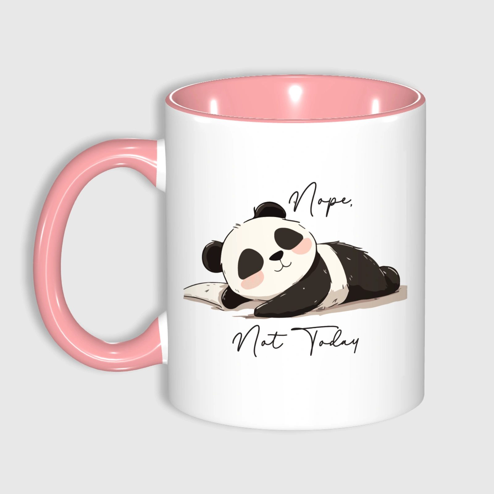 11oz Lazy Panda Quote Coffee Mug for Panda Lovers