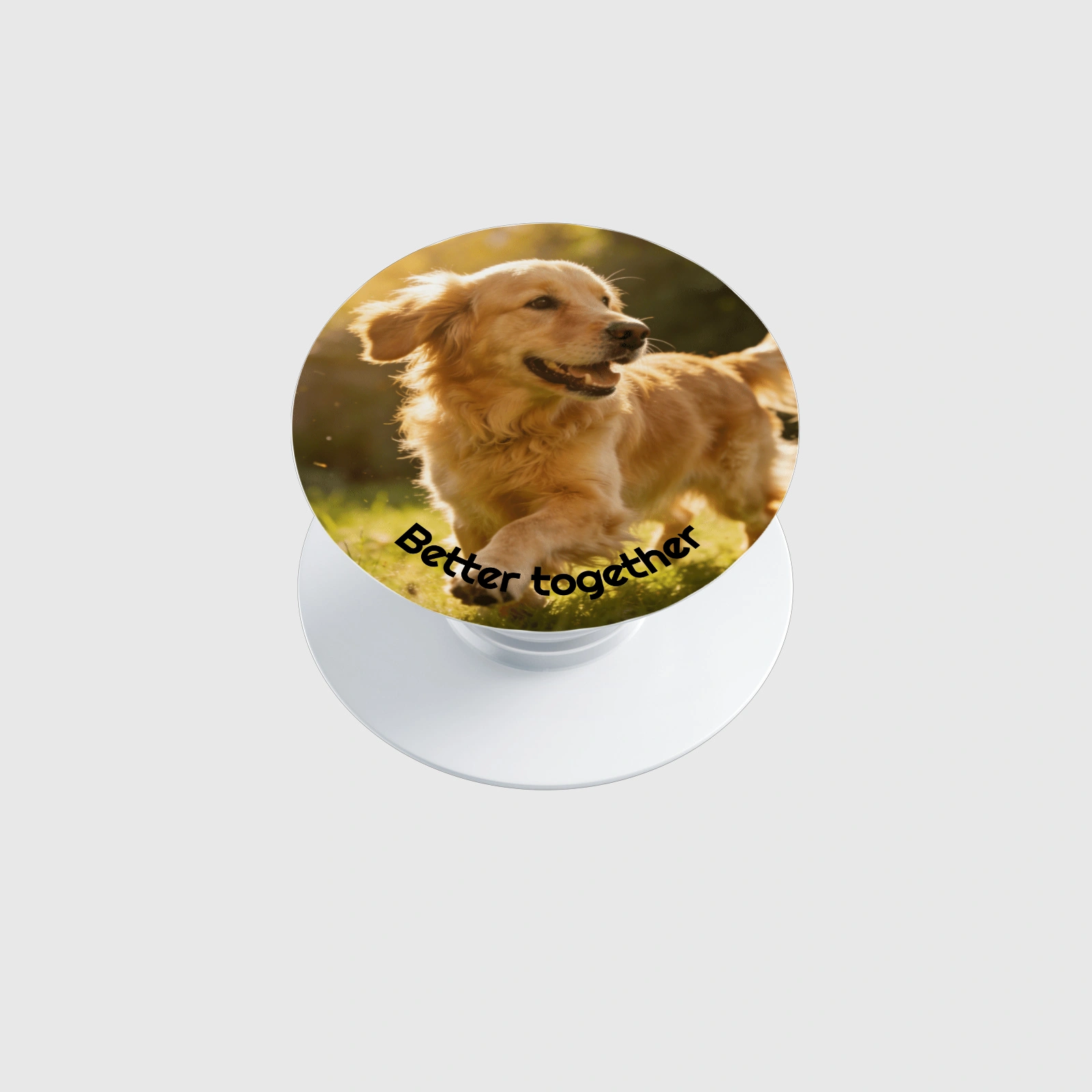 Custom Golden Retriever Photo Phone Grip for Pet Lover Gifts