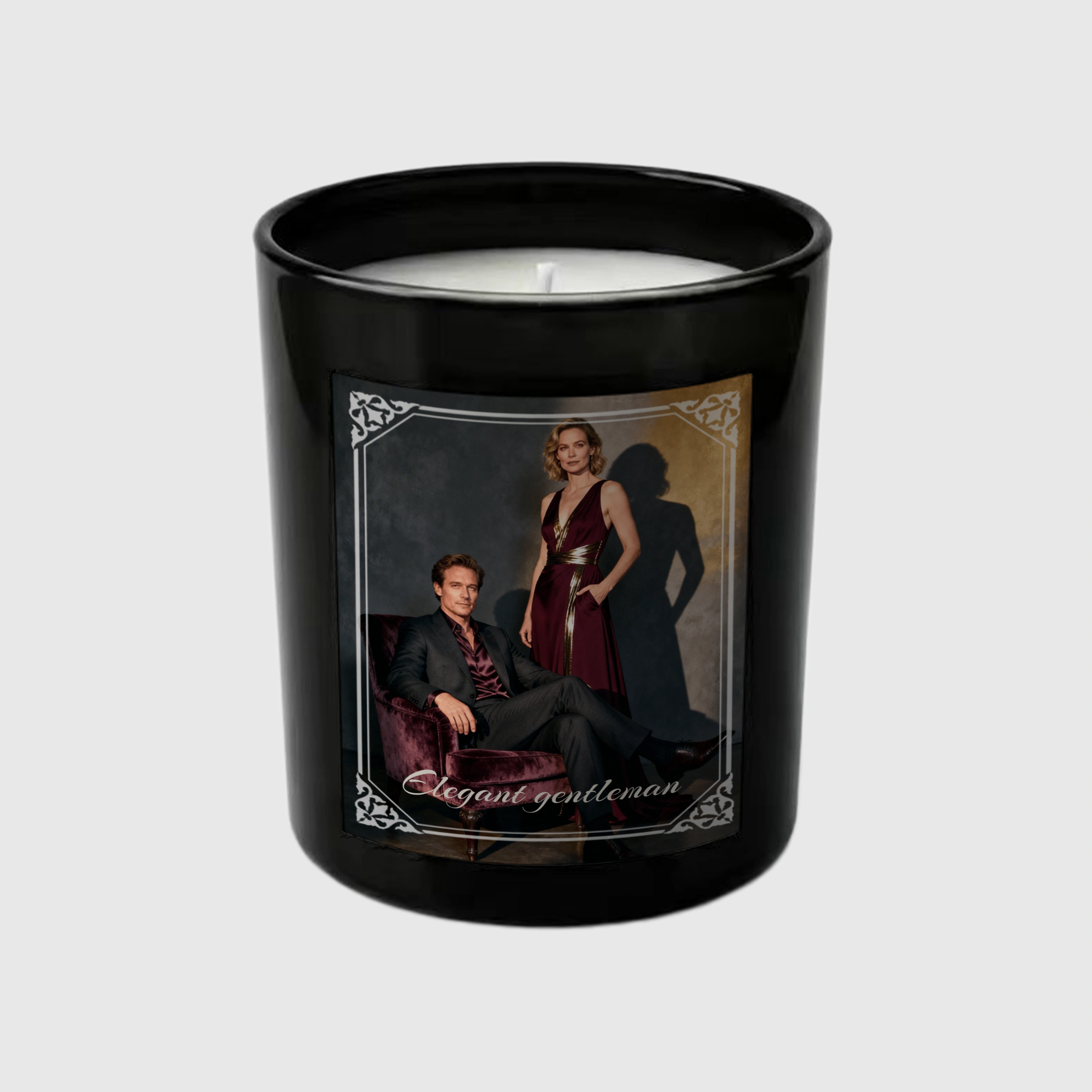 Custom Couple Photo Scented Candle for Anniversary & Valentine Gifts