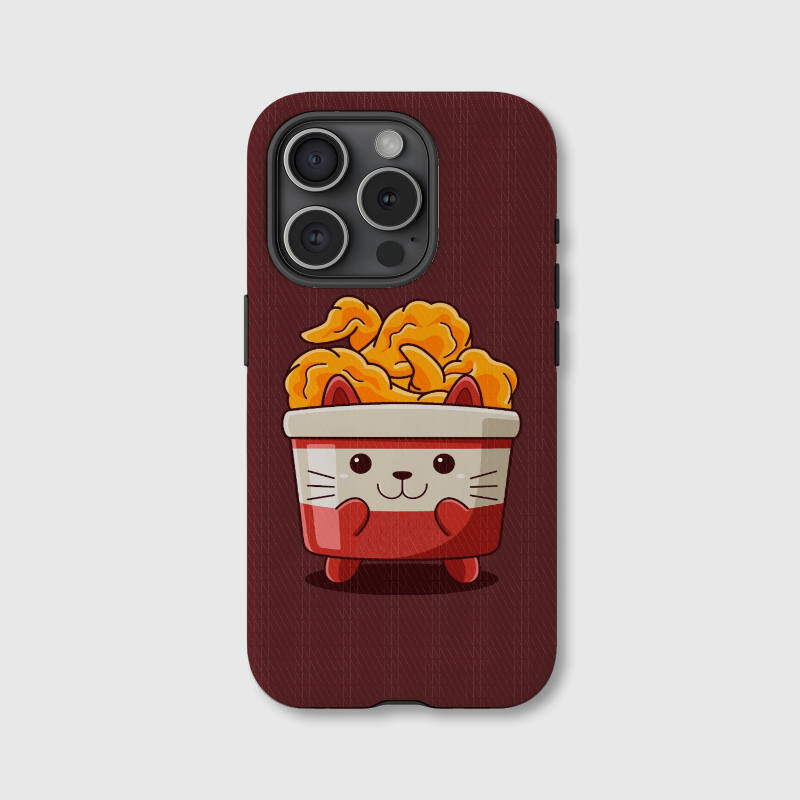 Cute Cat Fried Chicken iPhone Case for Pet Lovers Daily Use