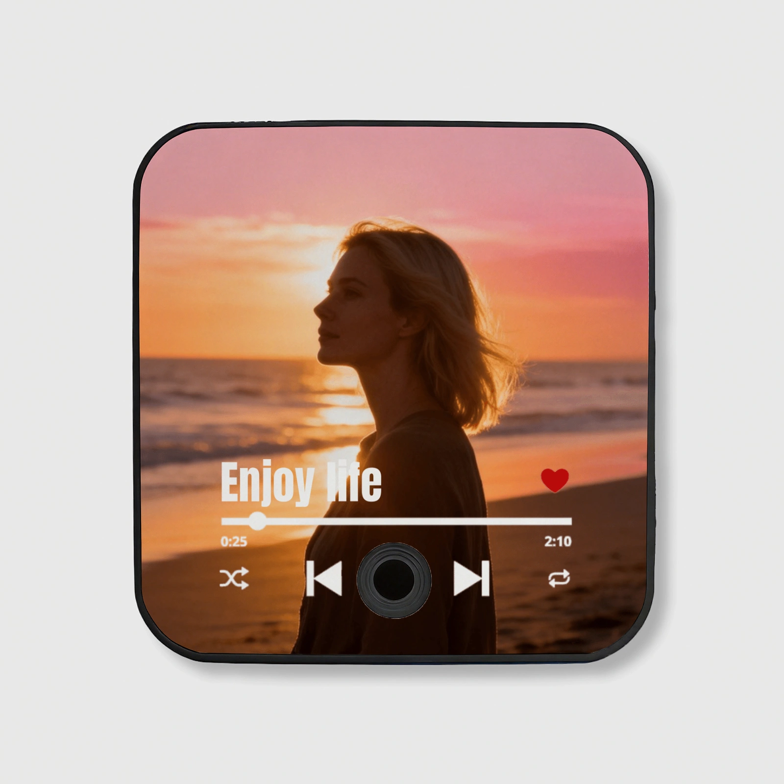 Custom Sunset Music Player Fridge Magnet for Music Lover Gifts