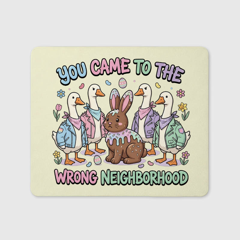 Funny Easter Goose Mouse Pad for Humor Lovers Gift