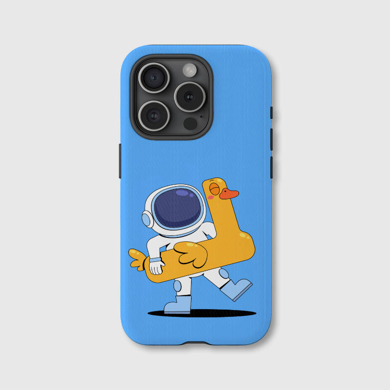 Cute Astronaut Duck Magnetic Phone Case for Fun Gifting & Everyday Use