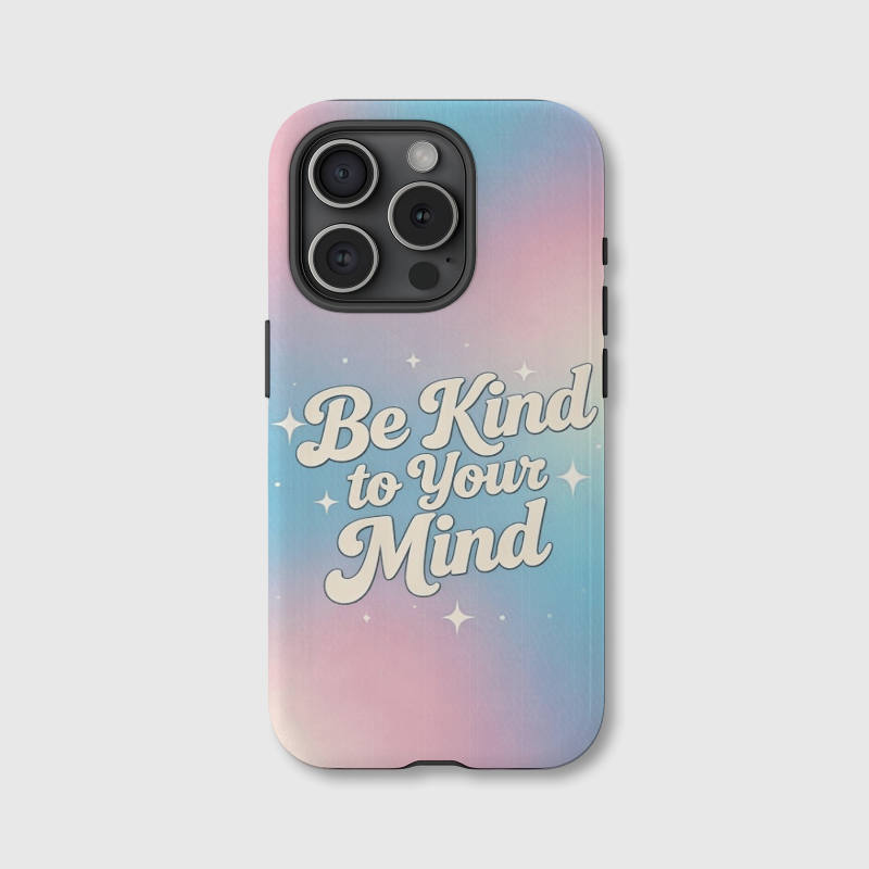 Be Kind to Your Mind Magnetic Phone Case for Self-Care and Thoughtful Gifting