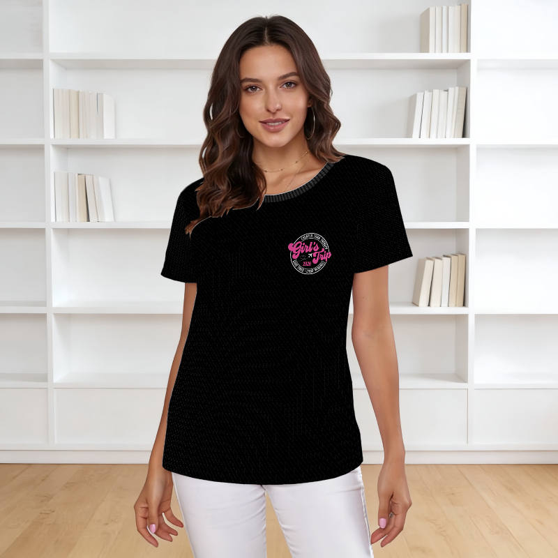 Girl's Trip Graphic T-Shirt for Women Friends Getaway