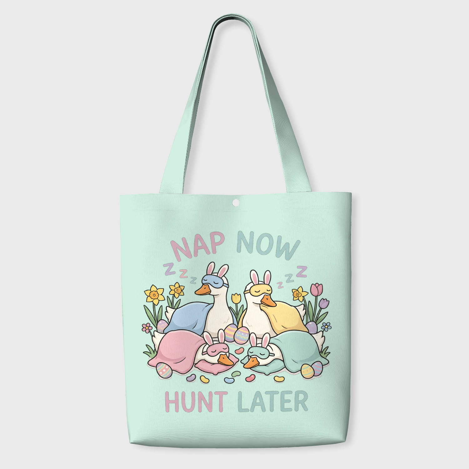 Funny Easter Duck Tote Bag for Easter Gift Daily Use