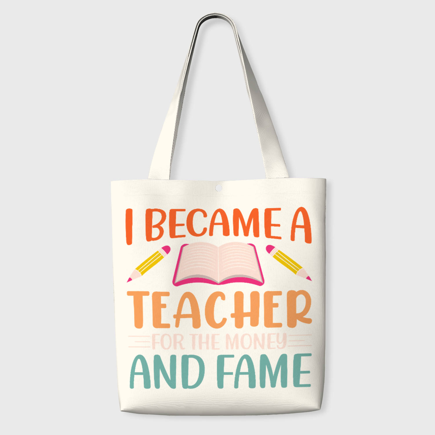 Funny Teacher Quote Tote Bag for Educators Back to School Gift