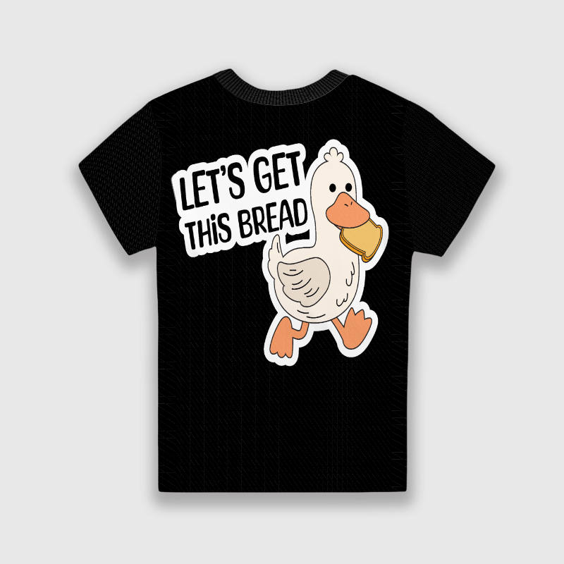 Funny Duck Quote Kids Crewneck Tee for Boys Girls Gift