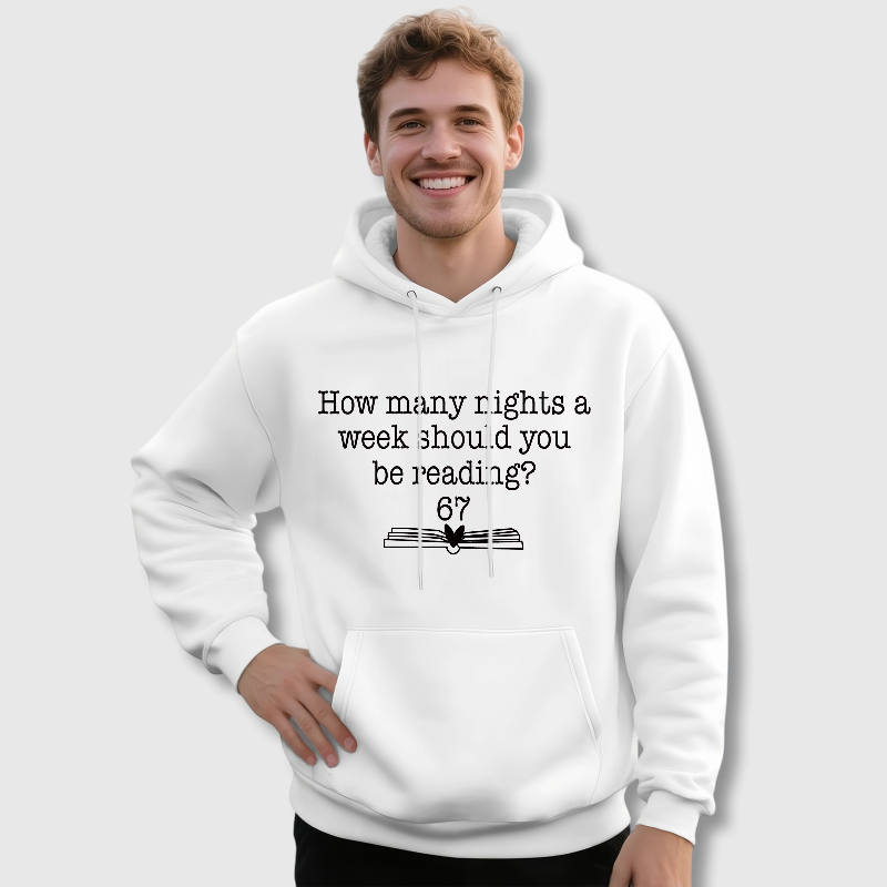 Funny Reading Quote Hoodie for Book Lovers Daily Wear