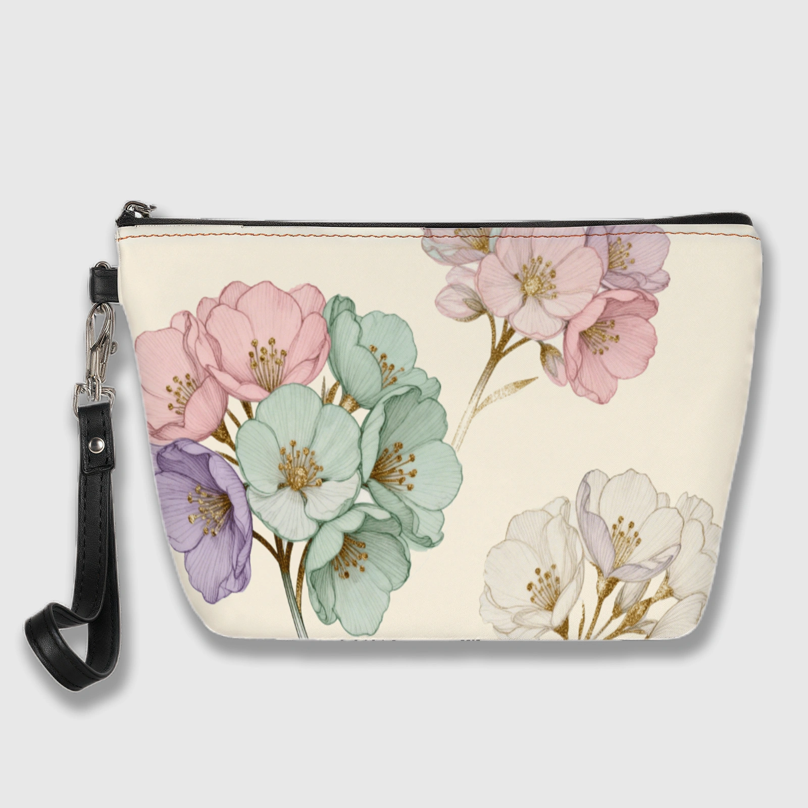 Portable Cosmetic Bag Personalized PU Makeup Pouch for Travel & Daily Use