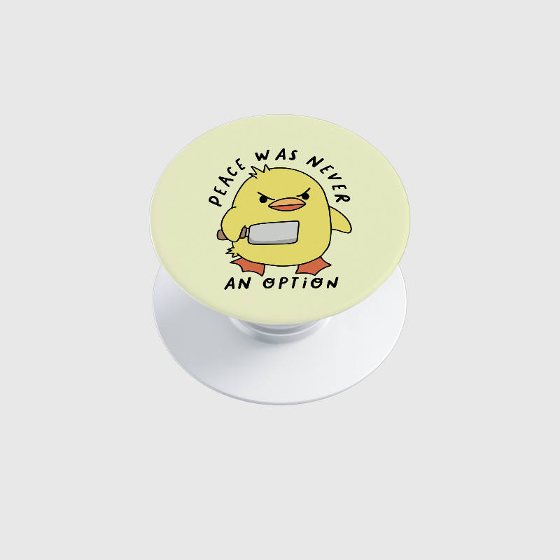 Funny Angry Duck Phone Grip Stand for Friend Birthday Gift