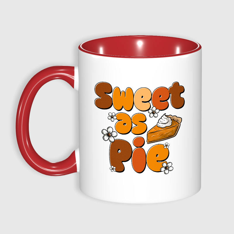 Sweet as Pie Quote 11oz Mug for Thanksgiving Fall Gift