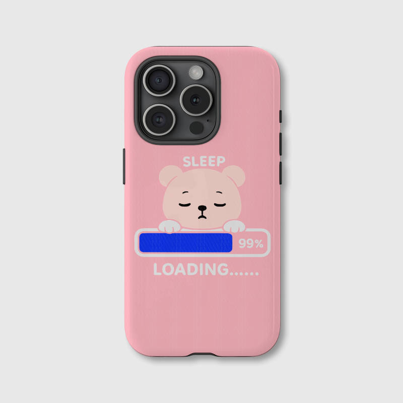 Cute Sleepy Bear Phone Case for Sleep Lovers Daily Use