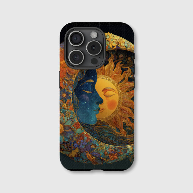Mystical Sun Moon Magnetic Phone Case for Boho Lovers Birthday Holiday Gifting