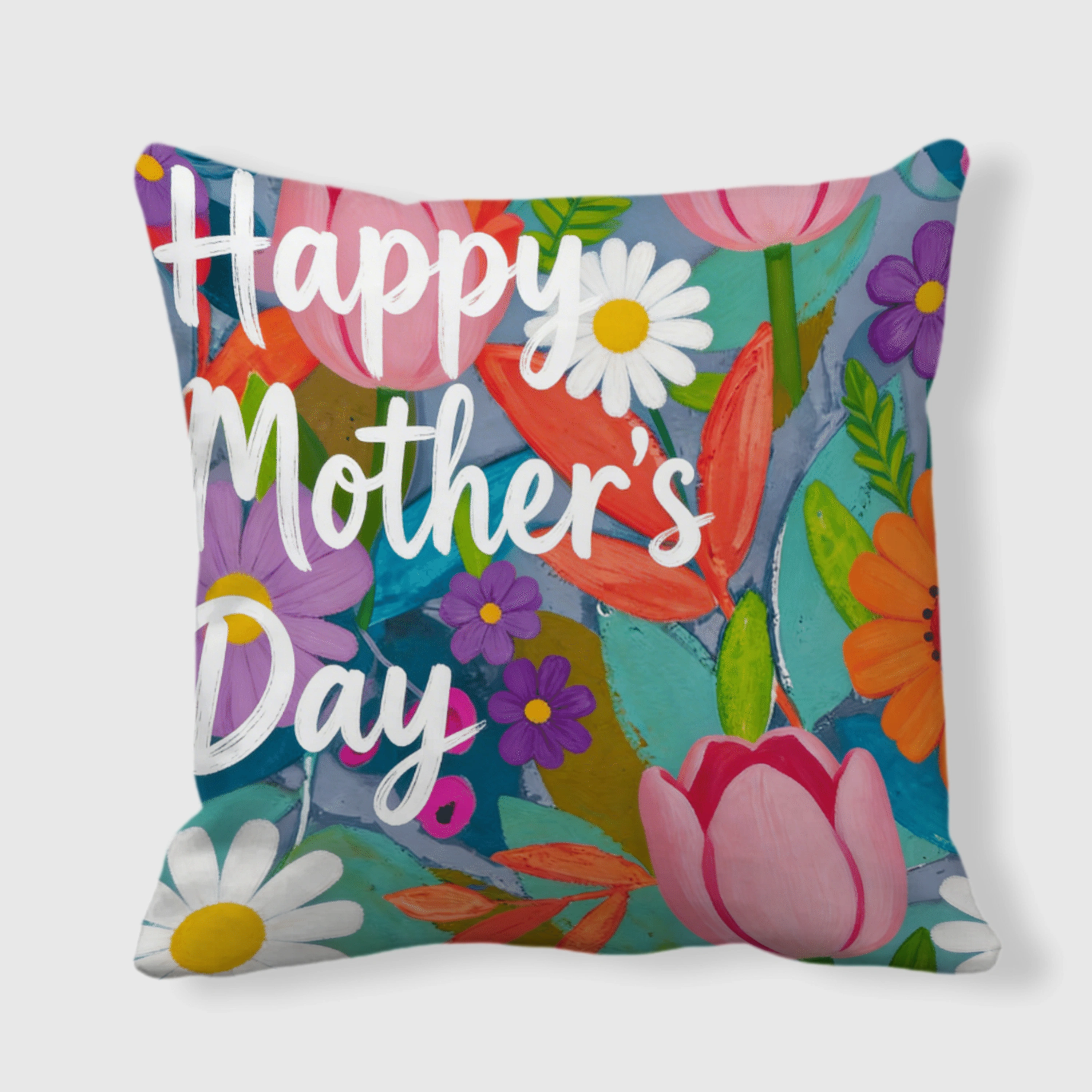 Happy Mother's Day Double-Sided Pillow - Gift for Mom