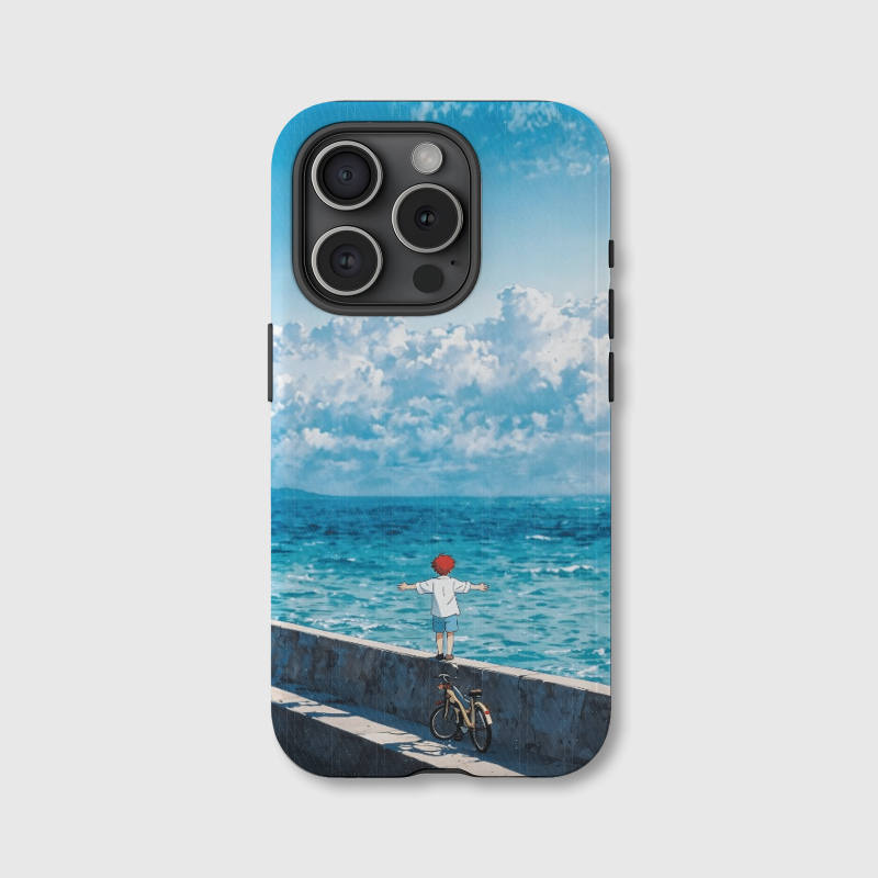 Anime Coastal View Magnetic Phone Case for Birthday Gifts Holiday Gifting Everyday Use