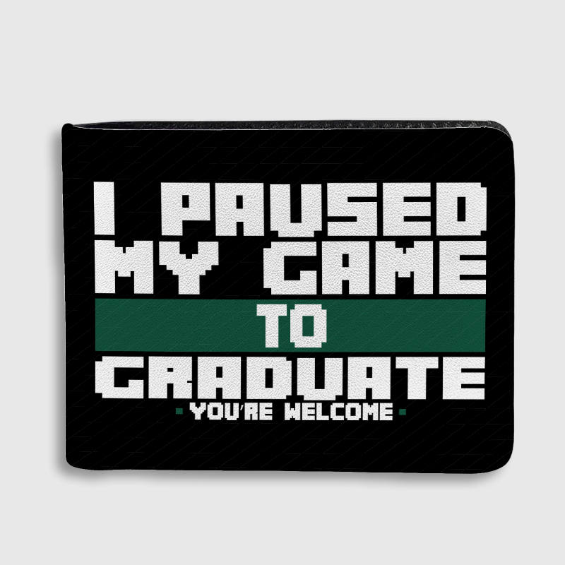 Funny Gamer Quote Bifold Wallet for Graduates Graduation Gift