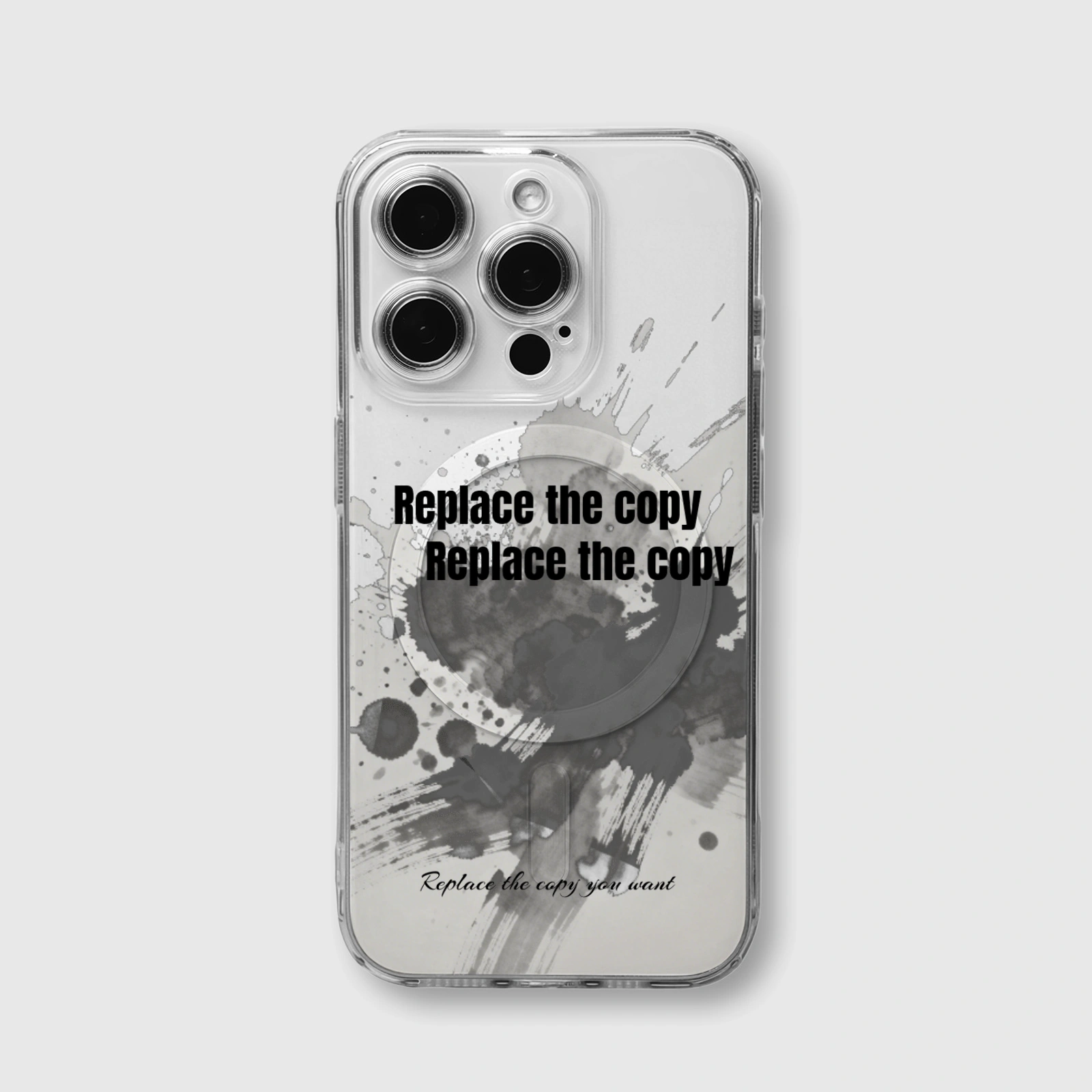 Custom Ink Splash Quote MagSafe iPhone Case for Gifts